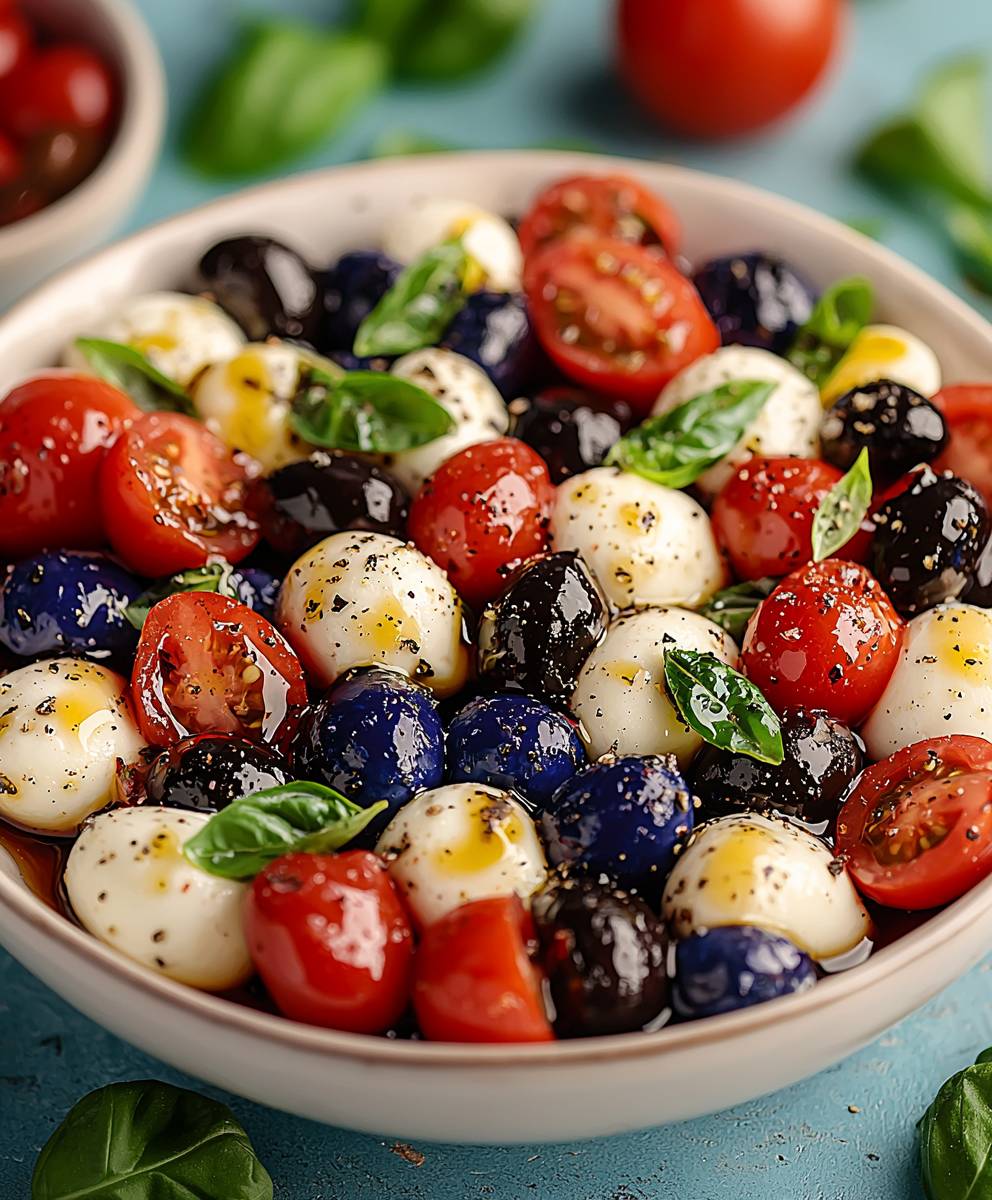 Caprese Salad Red White Blue