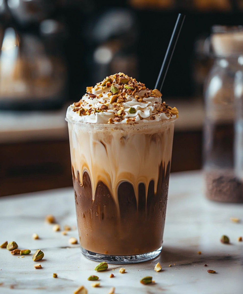 Keto Pistachio Iced Coffee