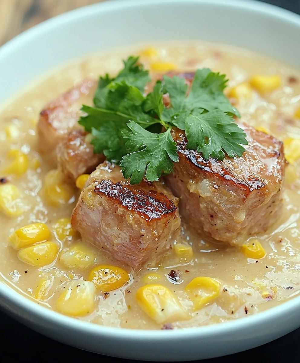 Pork Creamed Corn Dish
