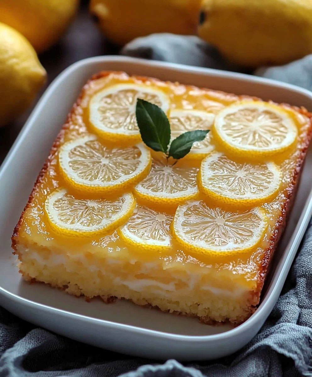 Lemon cake dessert