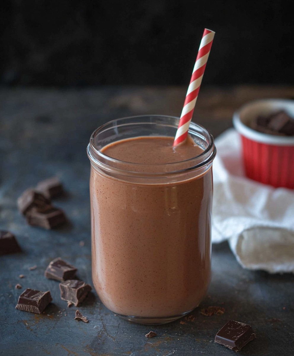 Healthy Chocolate Peanut Butter Smoothie