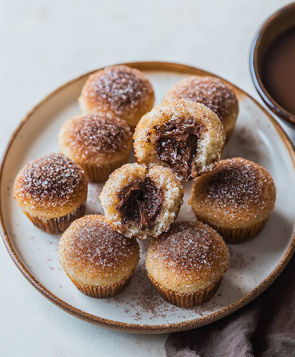 Nutella cinnamon sugar muffins