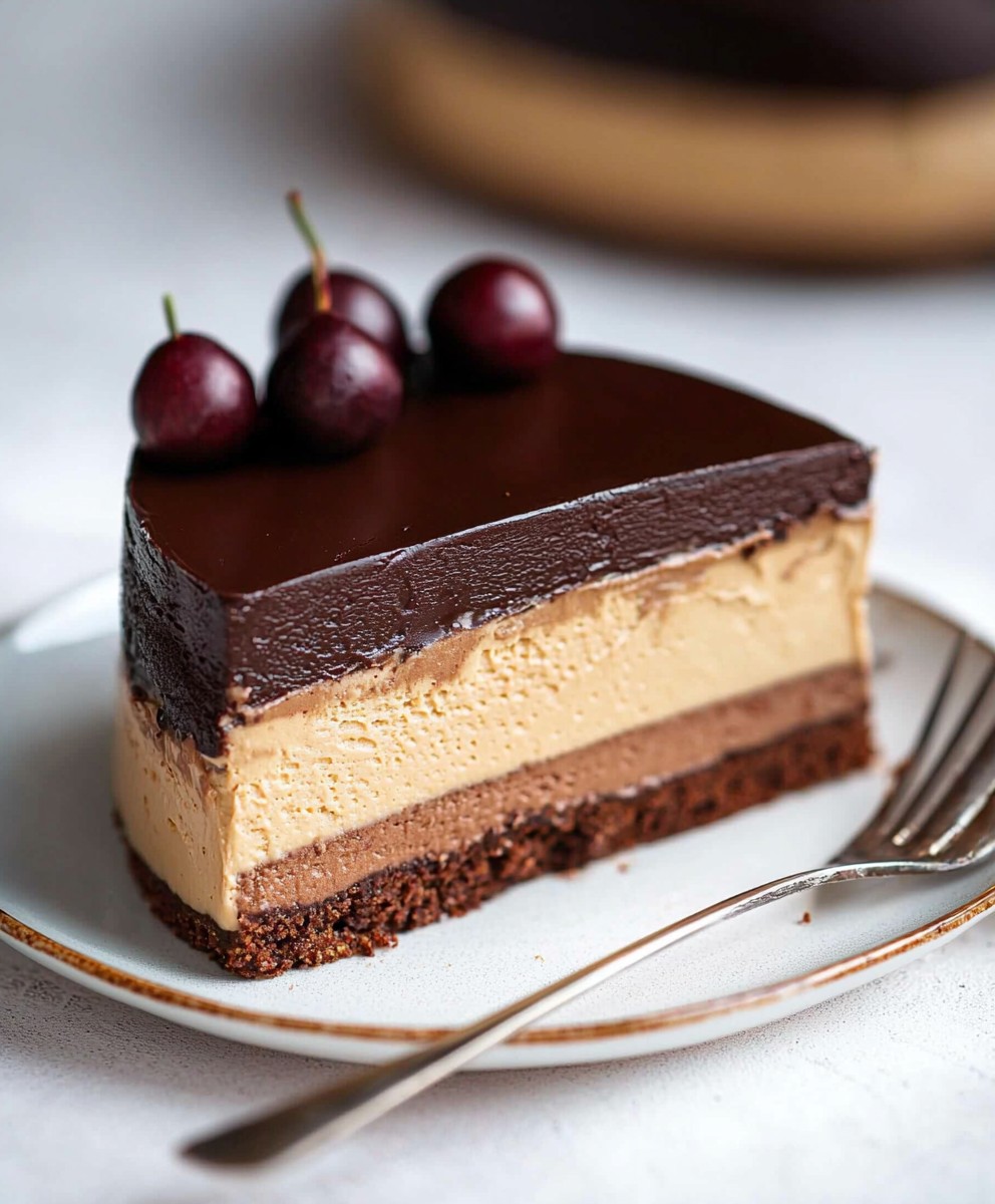 chocolate peanut butter mousse cake