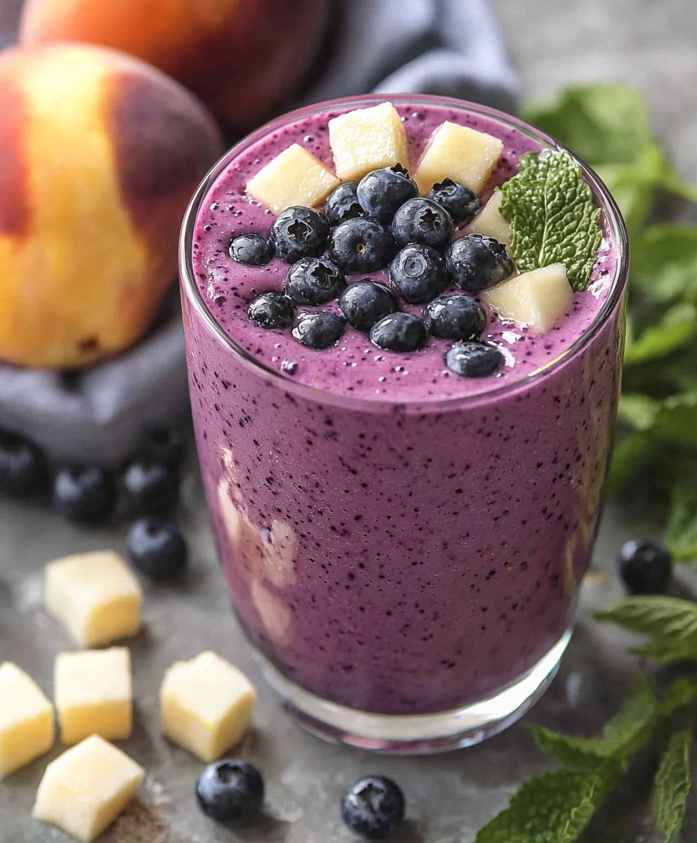 Wild Blueberry Ginger Peach Smoothie