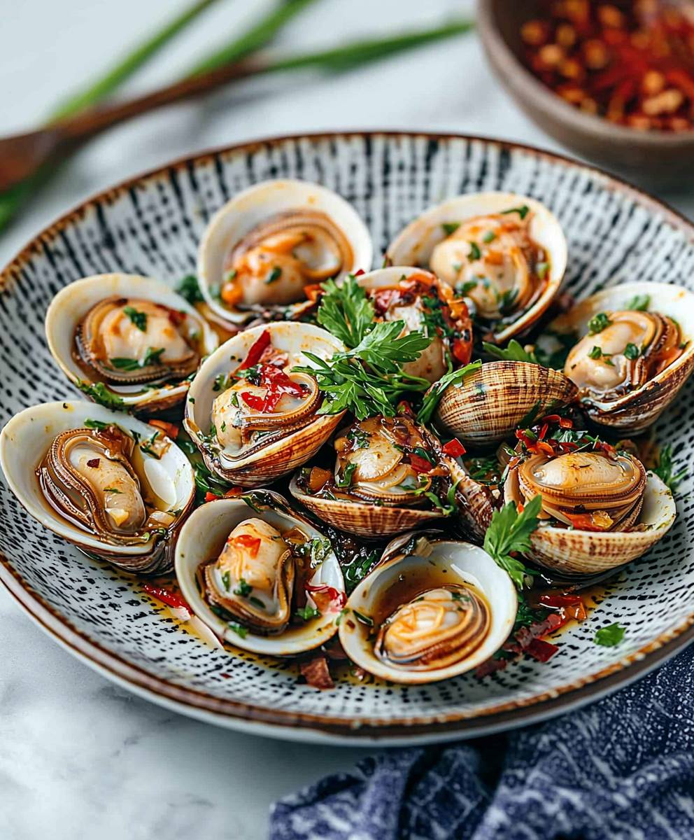 Clams black bean sauce