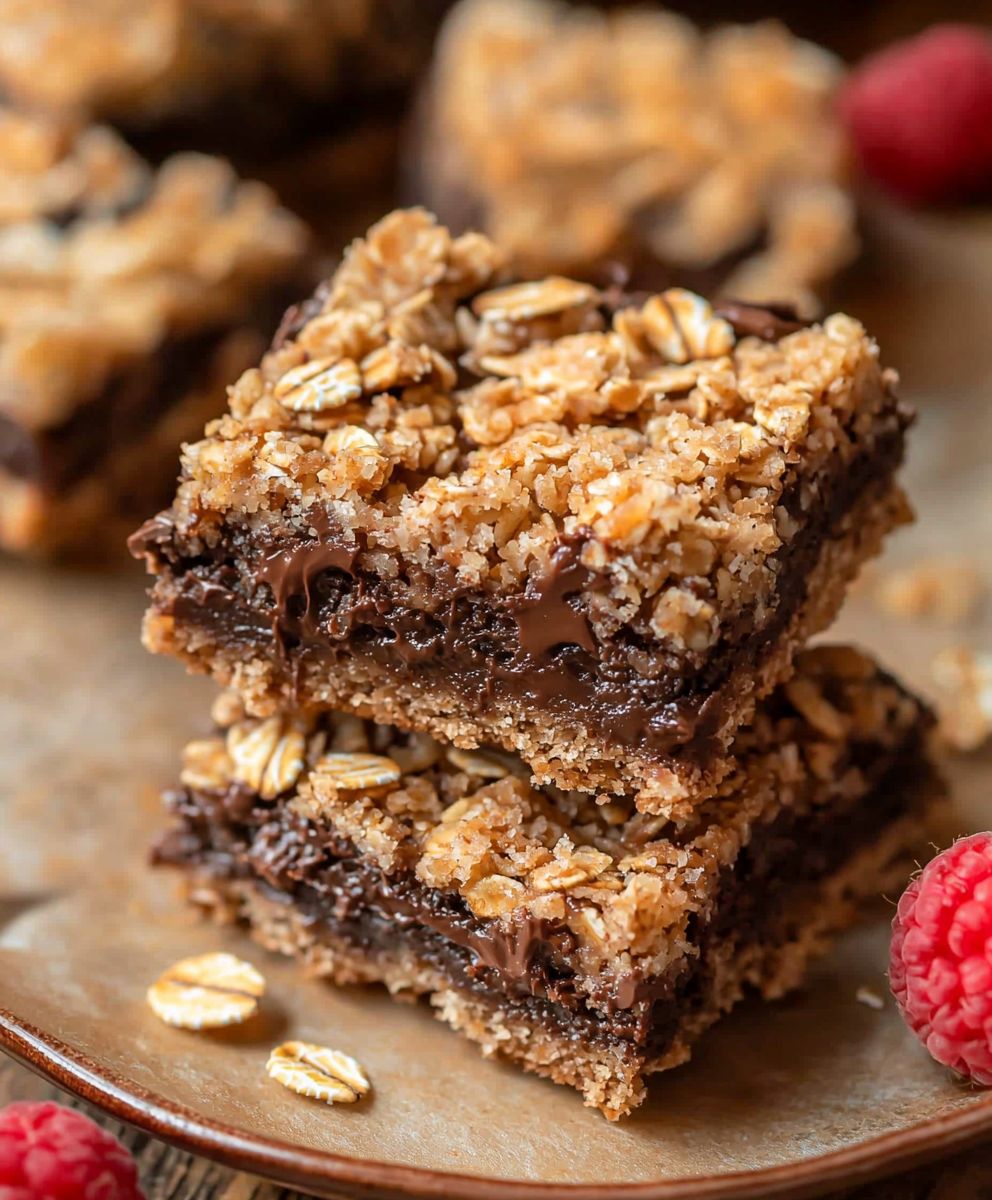 Nutella Oatmeal Bars