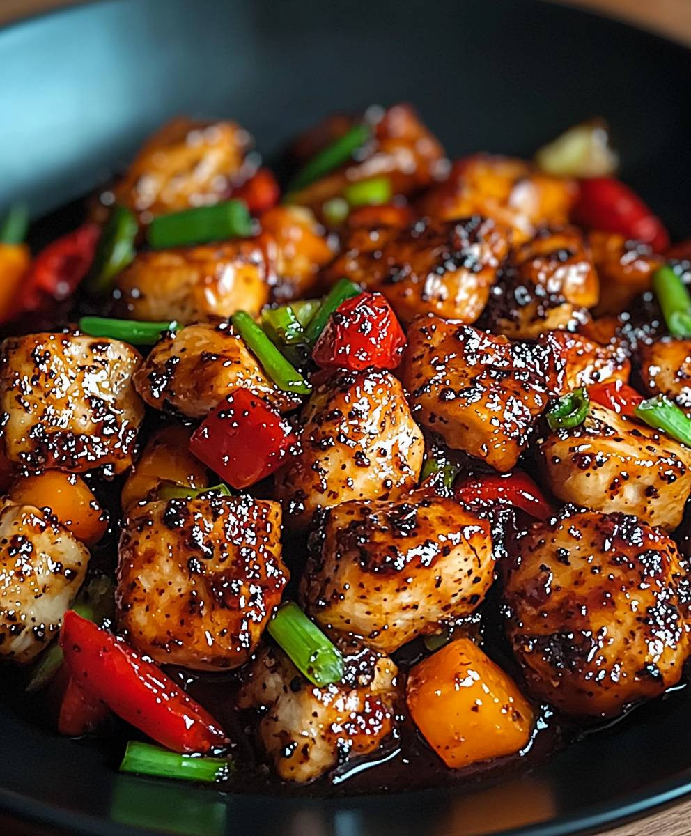 Black Pepper Chicken Dish