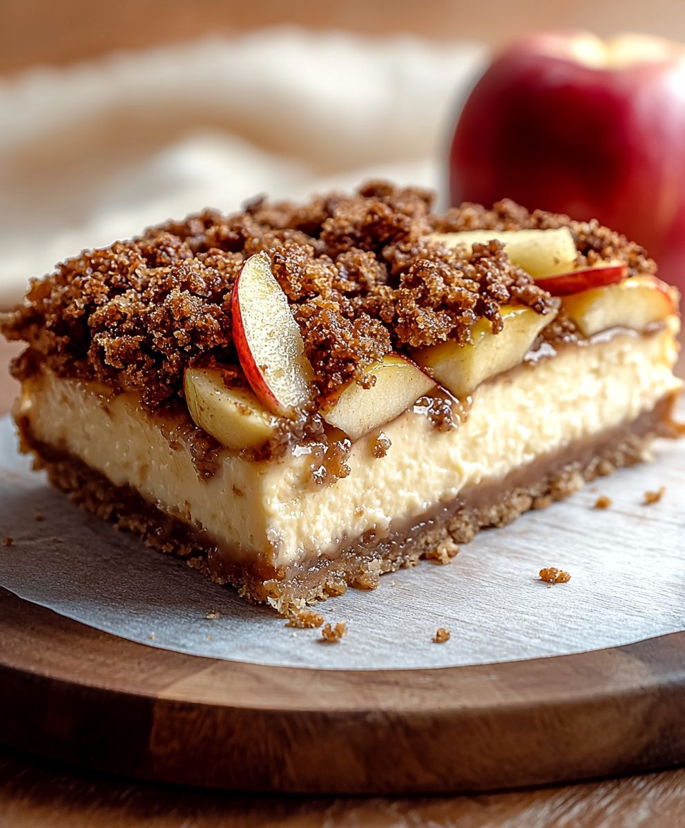 Apple Crumble Cheesecake