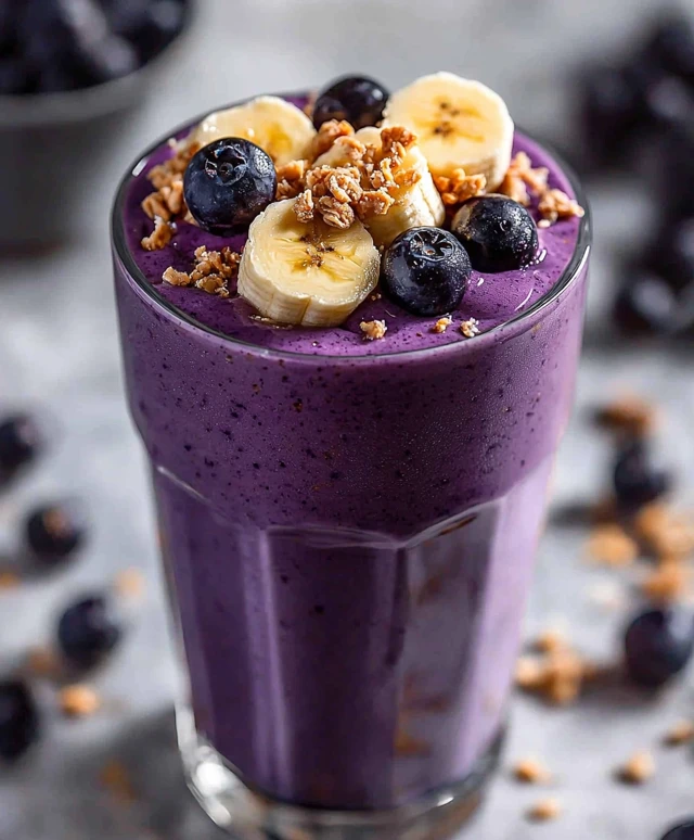 Peanut Butter Blueberry Smoothie