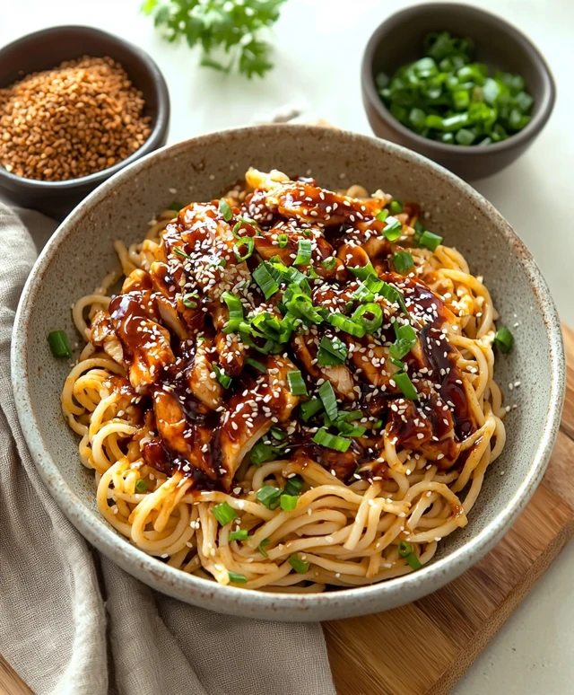 Garlic Noodles Teriyaki Chicken