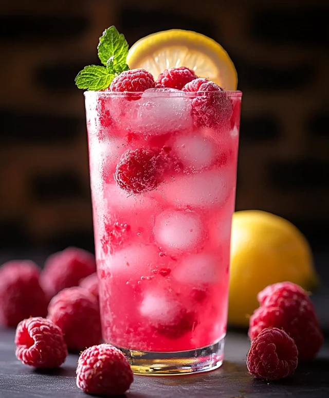 Pink Raspberry Lemonade Drink