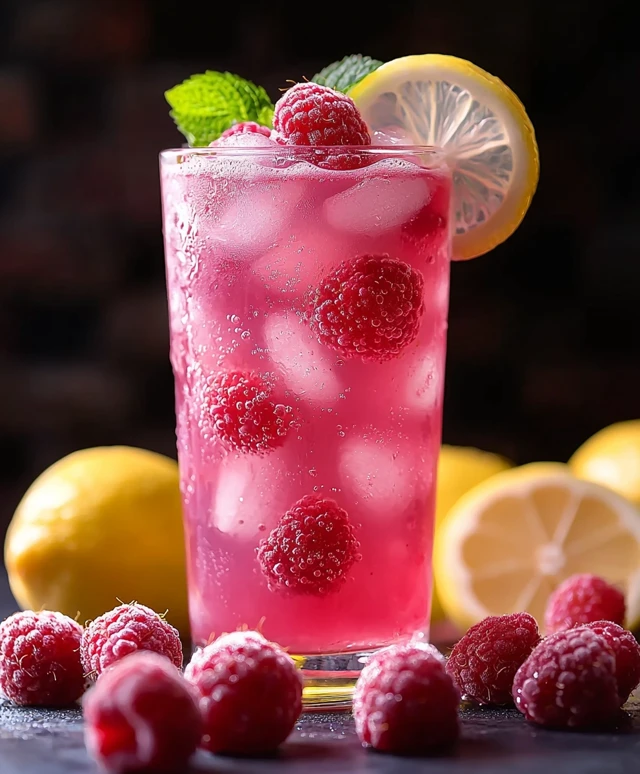 Pink Raspberry Lemonade Drink