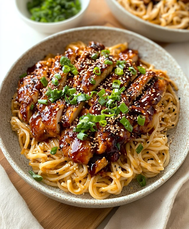 Garlic Noodles Teriyaki Chicken