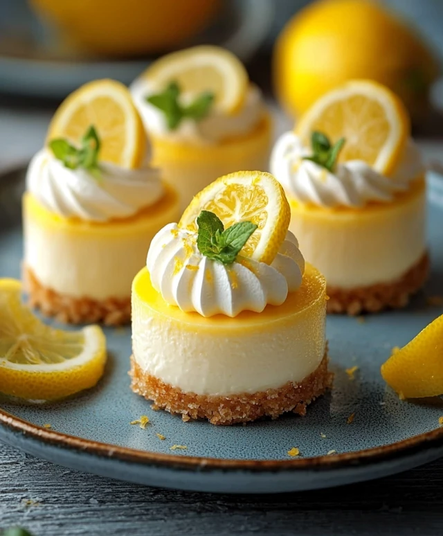 Mini Lemon Cheesecake