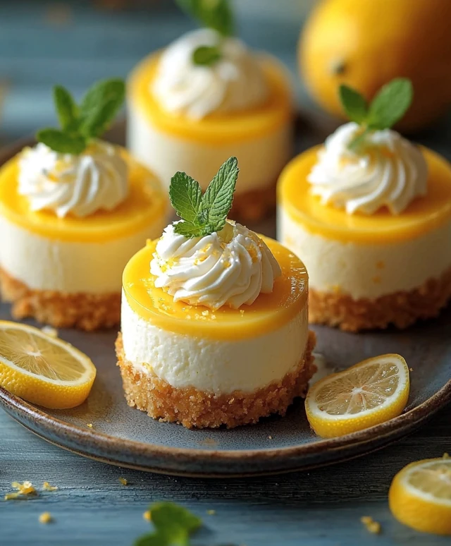 Mini Lemon Cheesecake