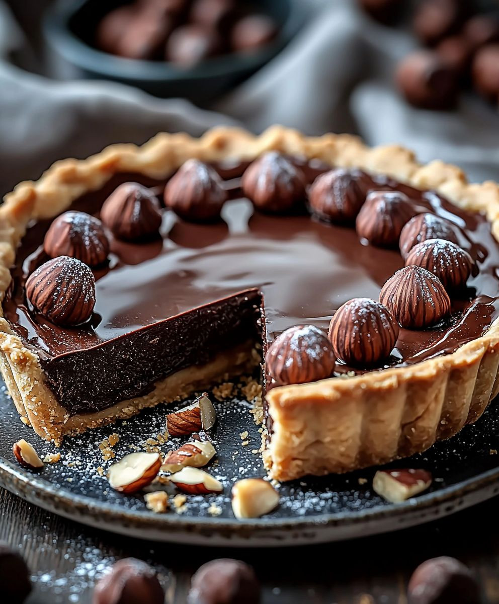 Hazelnut Chocolate Tart