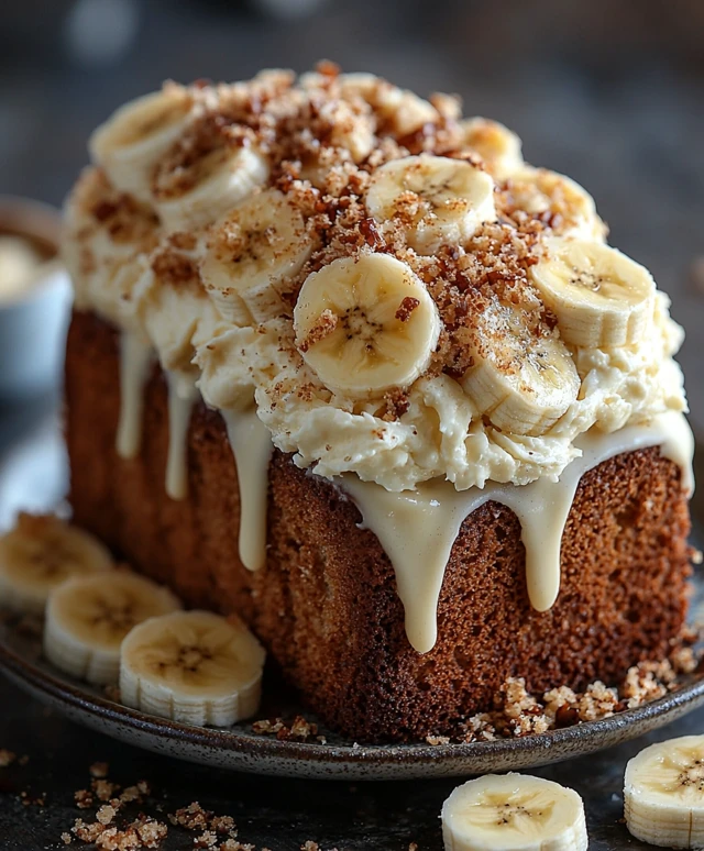 Banana Bread with Cream Cheese